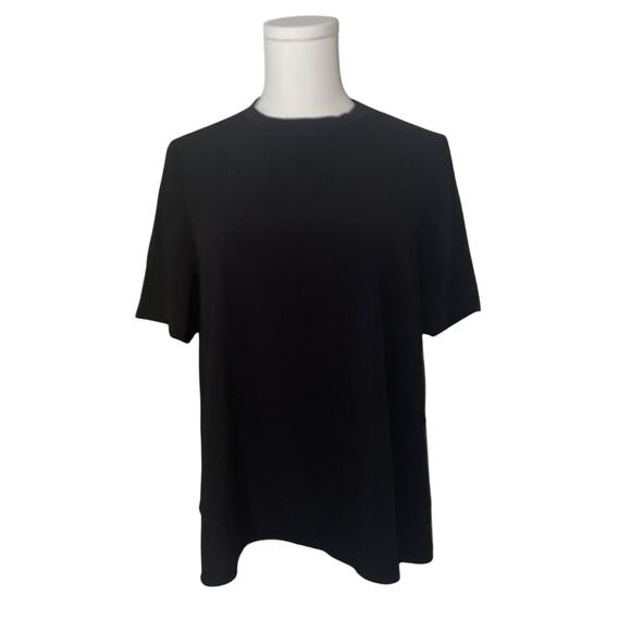 Oak + Fort Mock Neck Black Shirt Small - Picture 1 of 8